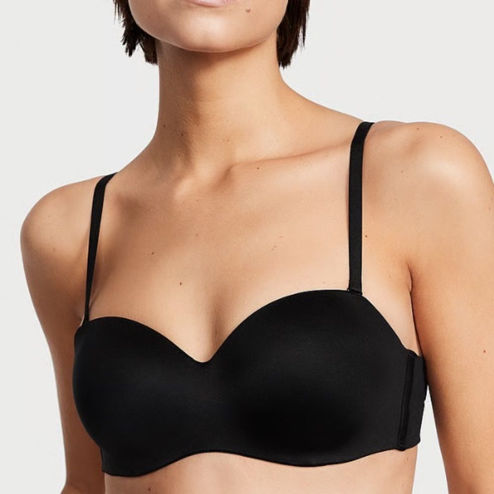 Victoria’s Secret Black Body By Victoria Lined Convertible Bra NEW 38C